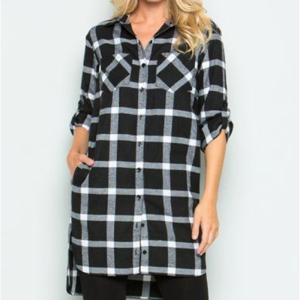 Acting Pro Monochrome Plaid Shirt